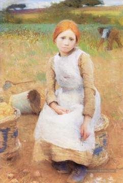  impressionniste - Little Rose moderne paysans Impressionniste Sir George Clausen